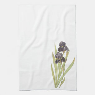 Lila Iris-Blume Küchentuch