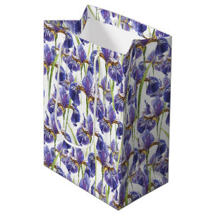 Lila Iris-Blume Mittlere Geschenktüte