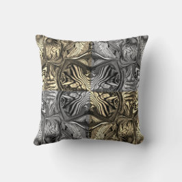 Lila Iris-Blume / Sepia / B & W / Vier / Kissen