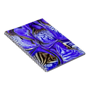 Lila Iris Blume Spiral Notizblock