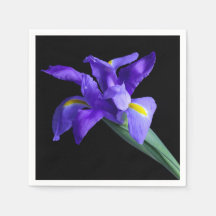 Lila Iris Cocktail Napkin