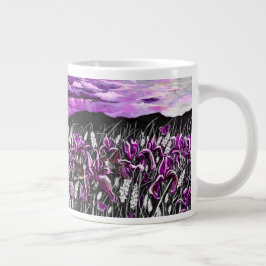 Lila Iris Fields-Tasse Jumbo-Tasse