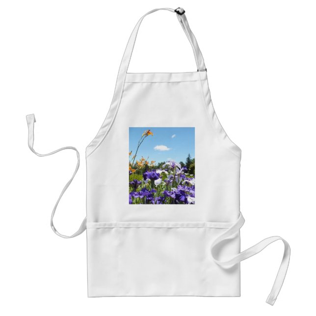 Lila Iris Garden Schürze (Vorne)