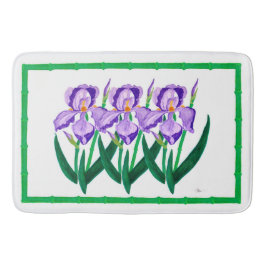 Lila Iris-Garten-Badematte Badematte