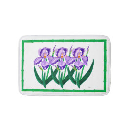 Lila Iris-Garten-Badematte Badematte