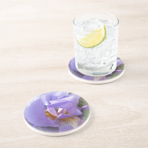 lila Iris Getränkeuntersetzer