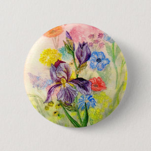 "Lila Iris-" Knopf Button