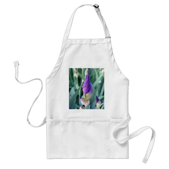 lila Iris-Knoten Schürze (Vorne)