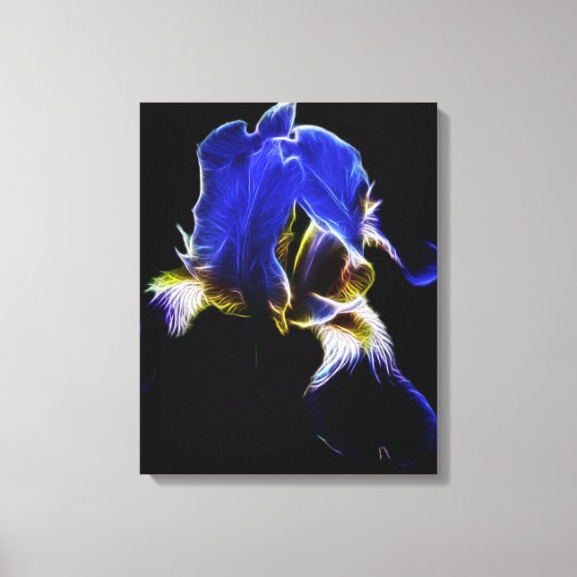 Lila Iris Leinwanddruck (Vorderseite)