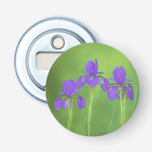 Lila Iris-Malerei - Original Blume Kunst Flaschenöffner