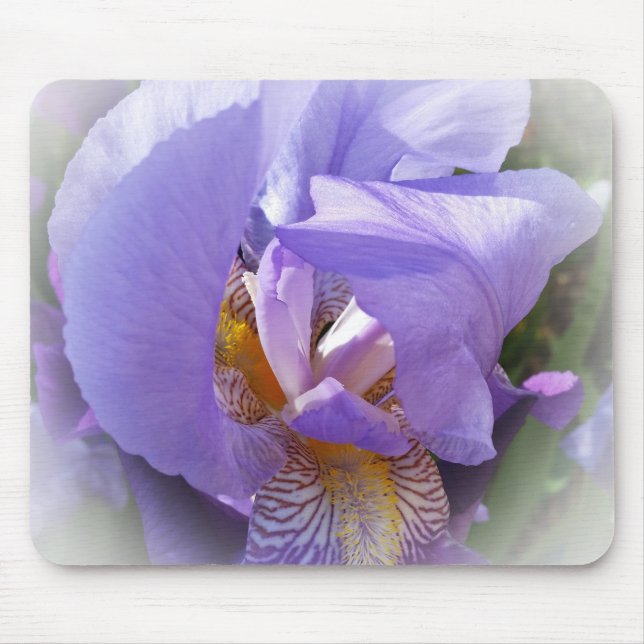 lila Iris Mousepad (Vorne)