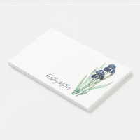 Lila Iris-Personalisierte Post-it-Notizen
