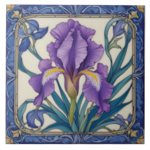 Lila Iris Splendor Fliese