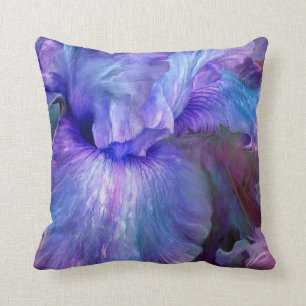 Lila Iris-Stimmungs-Kunst-Dekorateur-Kissen Kissen