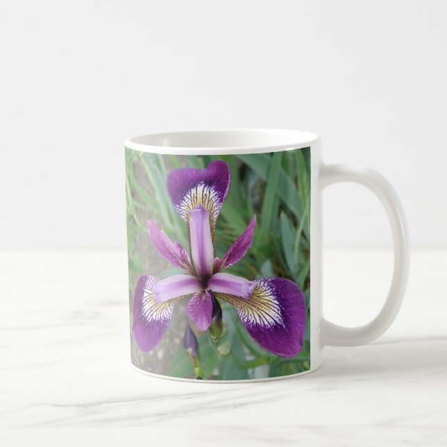 Lila Iris-Tasse Kaffeetasse (Rechts)