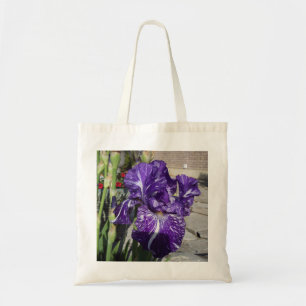 Lila Iris Tragetasche