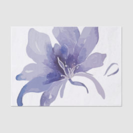 Lila Iris Watercolor-Hochzeit Seidenpapier