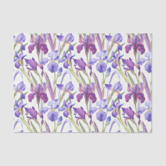 Lila Irisfarben-Blume Seidenpapier
