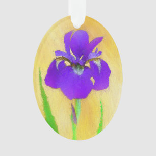 Lila Irislackierung - Niedlicher Originalhund A Ornament