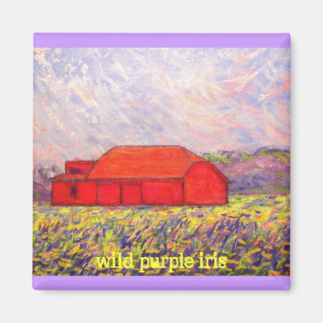 lila Irismotto Magnet (Vorne)