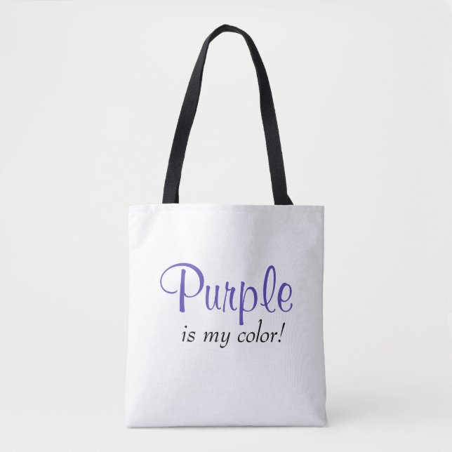 Lila ist mein Farbangebot Tasche (Vorderseite)