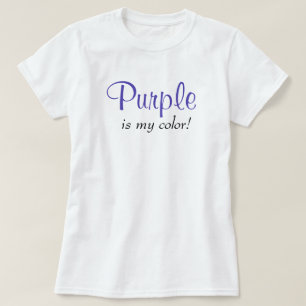 Lila ist meine farbige Niedliche Typografie, Giral T-Shirt