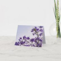 Lila Jacaranda-Baum mit Mond, Frühlingsästhetik