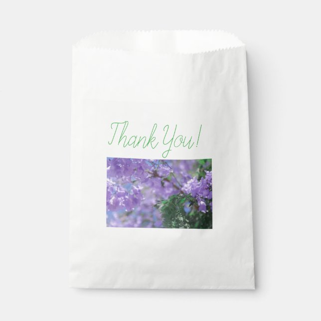 Lila Jacaranda Tree Blume Geschenktütchen (Vorderseite)