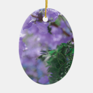 Lila Jacaranda Tree Blume Keramik Ornament