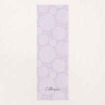 Lila japanisch Inspiriertes Blume Muster Monogramm