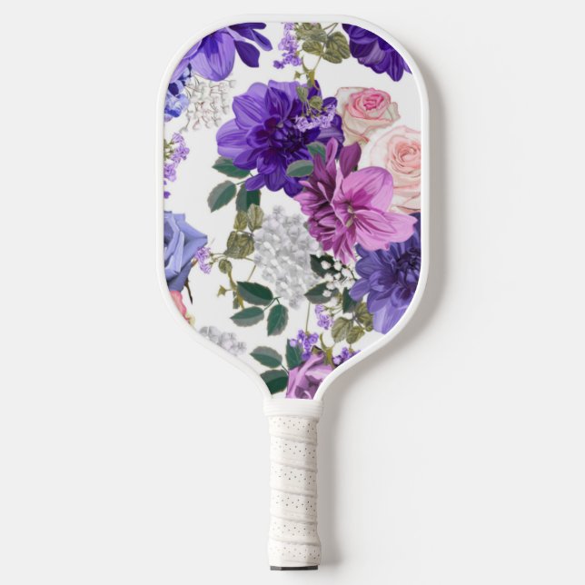 Lila japanische Blume Pickle Ball Pickleball Schläger (Vorderseite)
