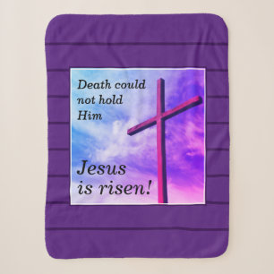 Lila JESUS IS RISEN Oaster Sherpadecke