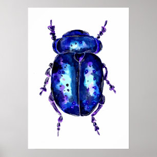 Lila Käfer Poster