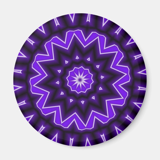 Lila Kaledoskop Magnet (Vorne)