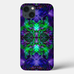 Lila Kaleidoskop-Blume Case-Mate iPhone Hülle