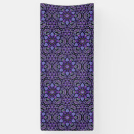 Lila Kaleidoskop-Vinylläufer, Plane, Dekoration Banner