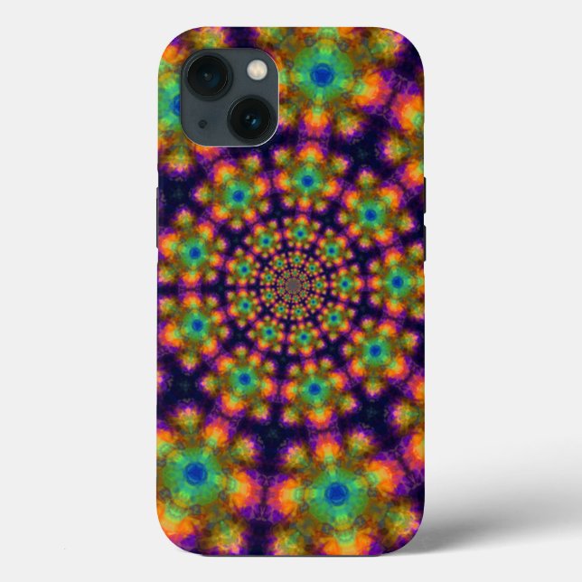 Lila Kaleidoskopmuster wirbeln Case-Mate iPhone Hülle (Rückseite)
