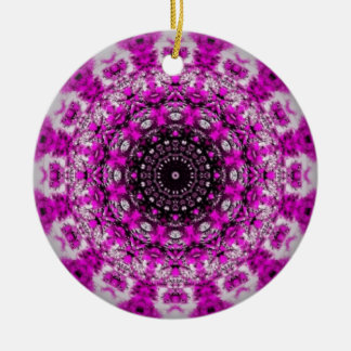 Lila Kaleidoskopverzierung Keramik Ornament