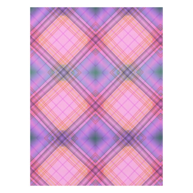 Lila Kariert Tischdecke (Vorderseite)