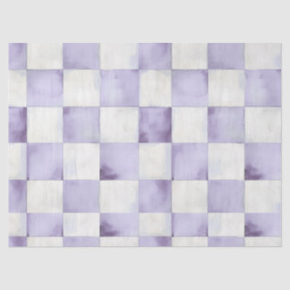 Lila kariertes dekoratives Tissue-Papier Seidenpapier