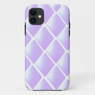 Lila kariertes Diamantmuster Case-Mate iPhone Hülle