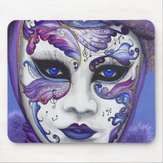 Lila Karnevals-Maske durch PSOVART Mousepad