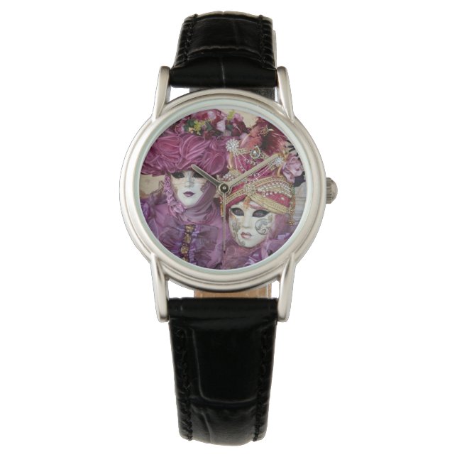 Lila Karnevalskostüme, Venedig Armbanduhr (Vorderseite)