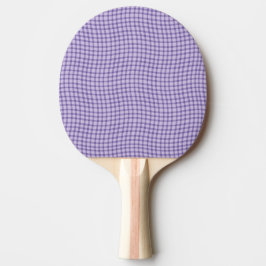 Lila Karo Gitter Nahtloses Muster Tischtennis Schläger