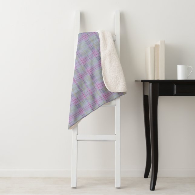 Lila Karo-Harmonie  Sherpadecke (Beispiel)