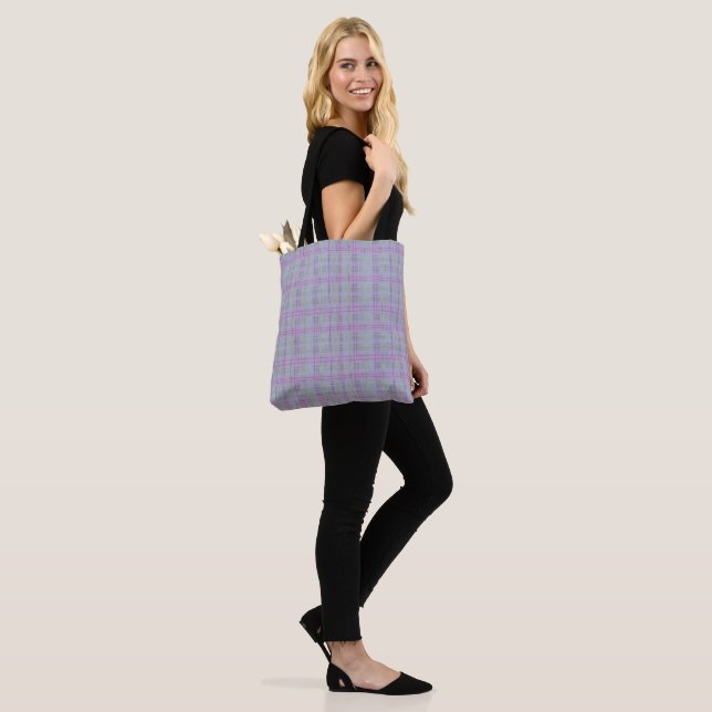 Lila Karo-Harmonie  Tasche (Am Model)