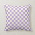 Lila Karo, Prüfplatine-Muster, geprüft Kissen<br><div class="desc">Prüfmuster - lila und cremeweiße Schachbretter.</div>
