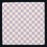 Lila Karo, Prüfplatine-Muster, geprüft Steinuntersetzer<br><div class="desc">Prüfmuster - lila und cremeweiße Schachbretter.</div>