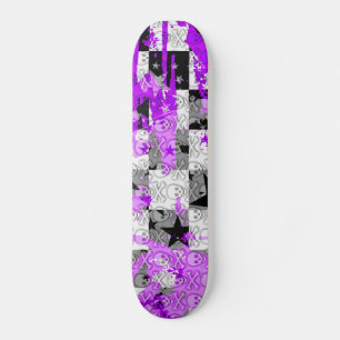 Lila Karo-Star-Skateboard Skateboard