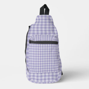 Lila Karomuster Crossbody Bag